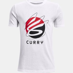 UNDER ARMOUR Haut à manches courtes Curry Logo pour garçon