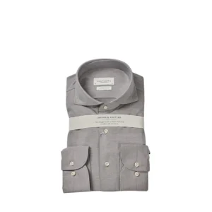 Chemise Profuomo manches longues hommes gris