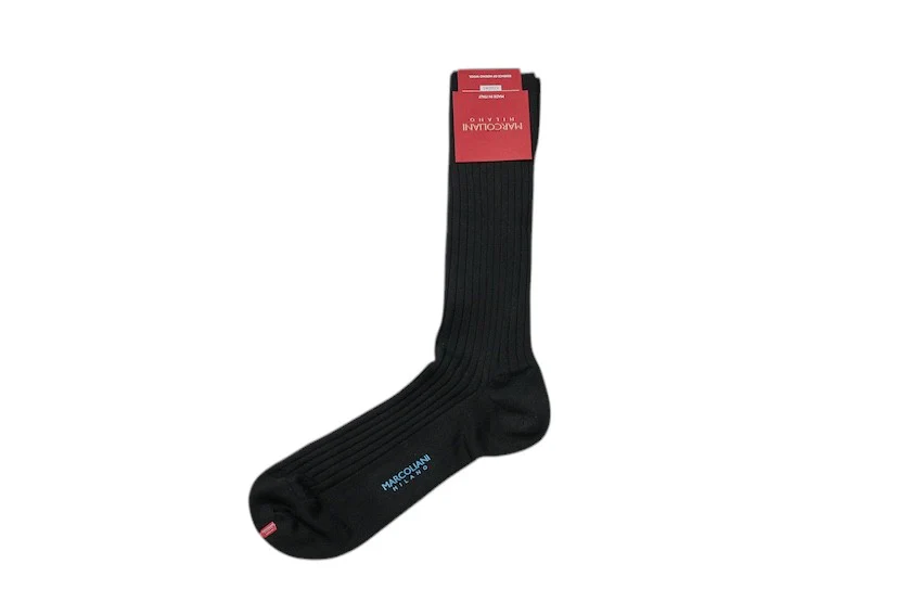 Marcoliani Milano Socks bas hommes noirs