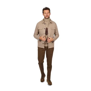 At.P Co chemise hommes beige
