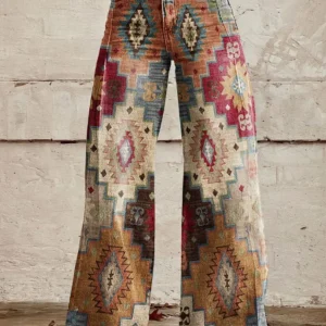 Valentina – Pantalon Floral Rétro | -50 % et Livraison Offerte