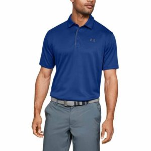 Under Armour – Polo de golf en tissu technique – Bleu 1290140-400
