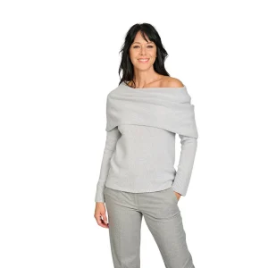 Gran Sasso Femmes pull-over col roulé gris pour femmes