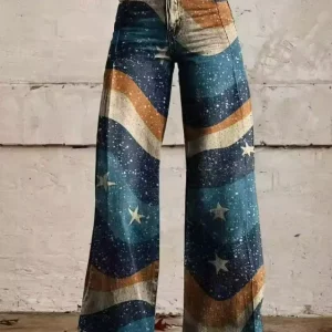 Bianca™ – Pantalon Vintage Fleuri | -50 % et Livraison Gratuite