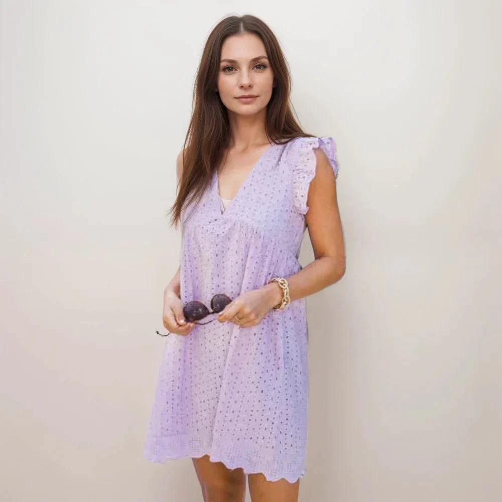 Robe d'été avec poches et short intégré – Image 4