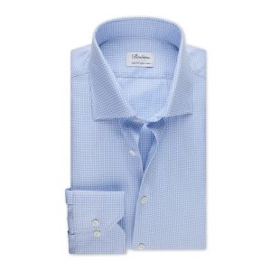 Stenstroms Hommes Chemise manches longues hommes bleu clair regular