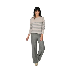 Seductive} pantalon dames gris KIMBERLY WOOL FLANNEL