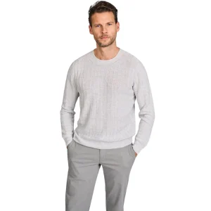 Gran Sasso Hommes pull-over col rond gris pour hommes