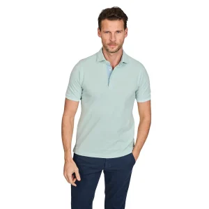 Gran Sasso Hommes polo manches courtes hommes vert clair