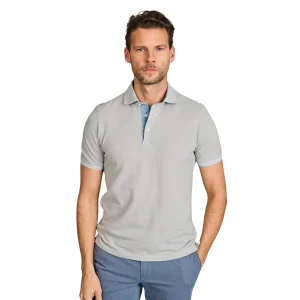 Gran Sasso Hommes polo manches courtes gris pour hommes