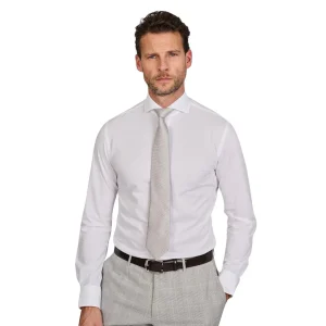 Chemise Profuomo manches longues Chemise slim blanche pour hommes