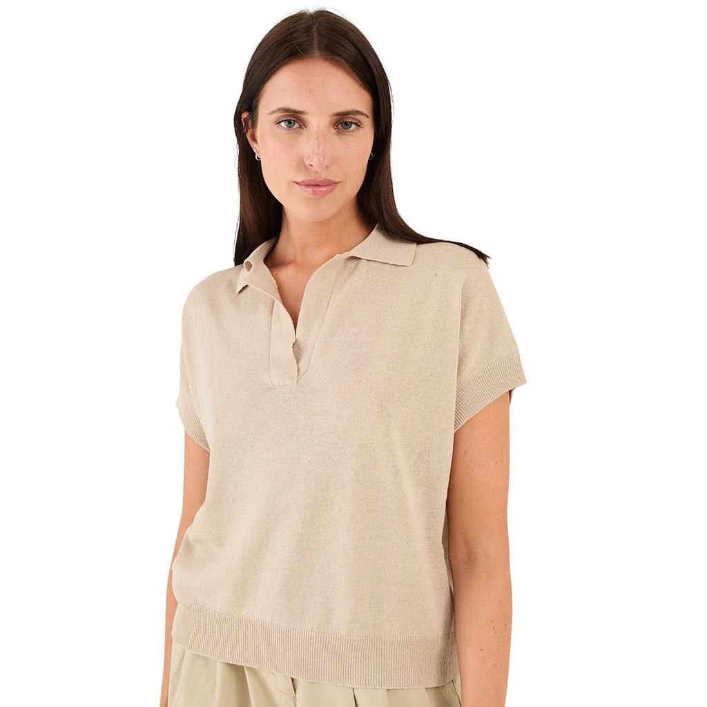 Anneclaire polo femme beige D1505 317 160 – Image 2