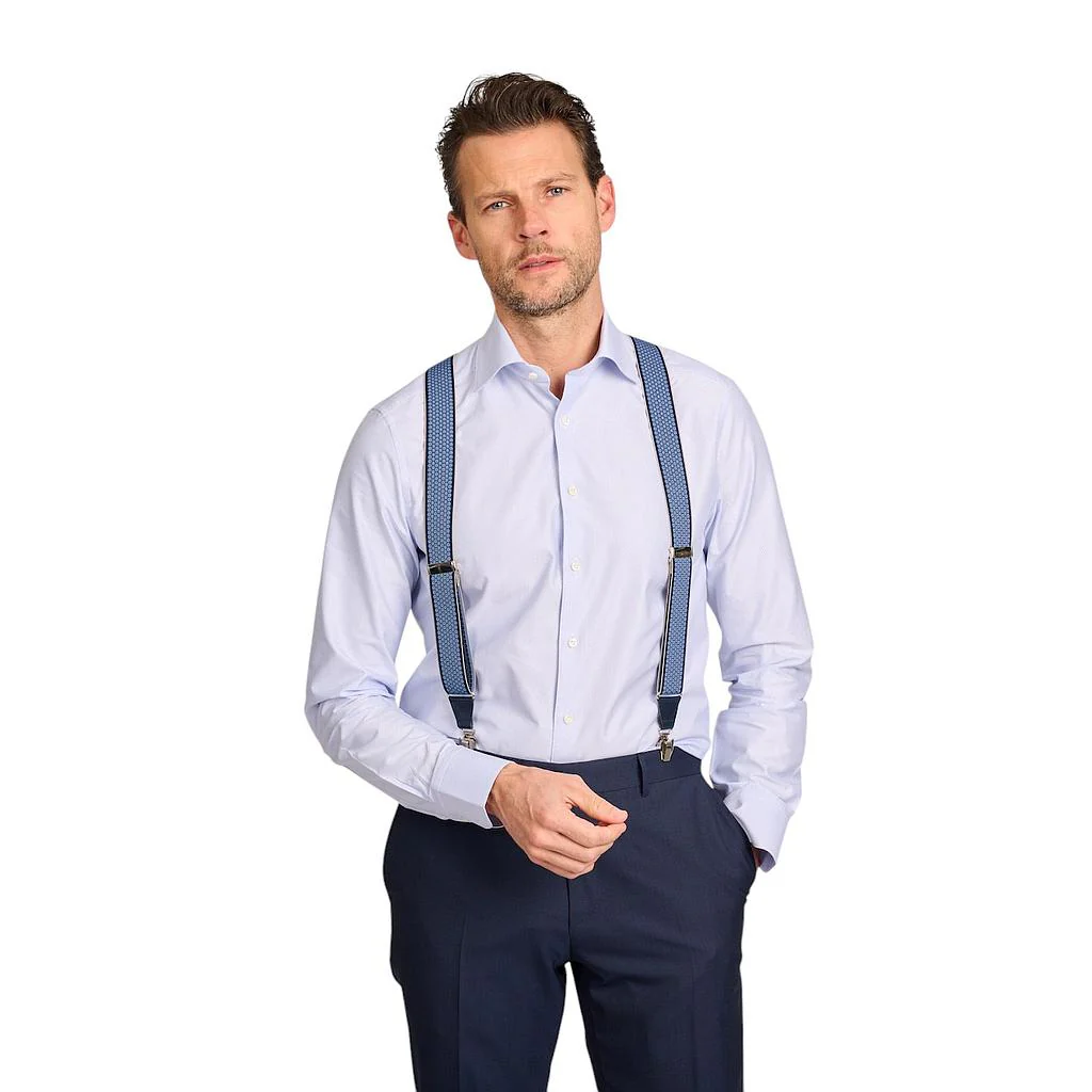 Stenstroms Hommes Chemise manches longues bleu clair Slimline pour homme