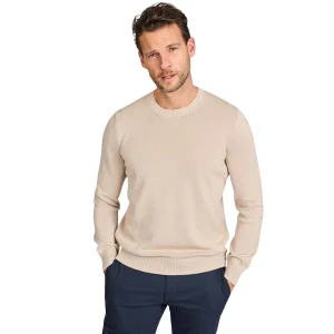 Gran Sasso Hommes pull-over col rond hommes beige