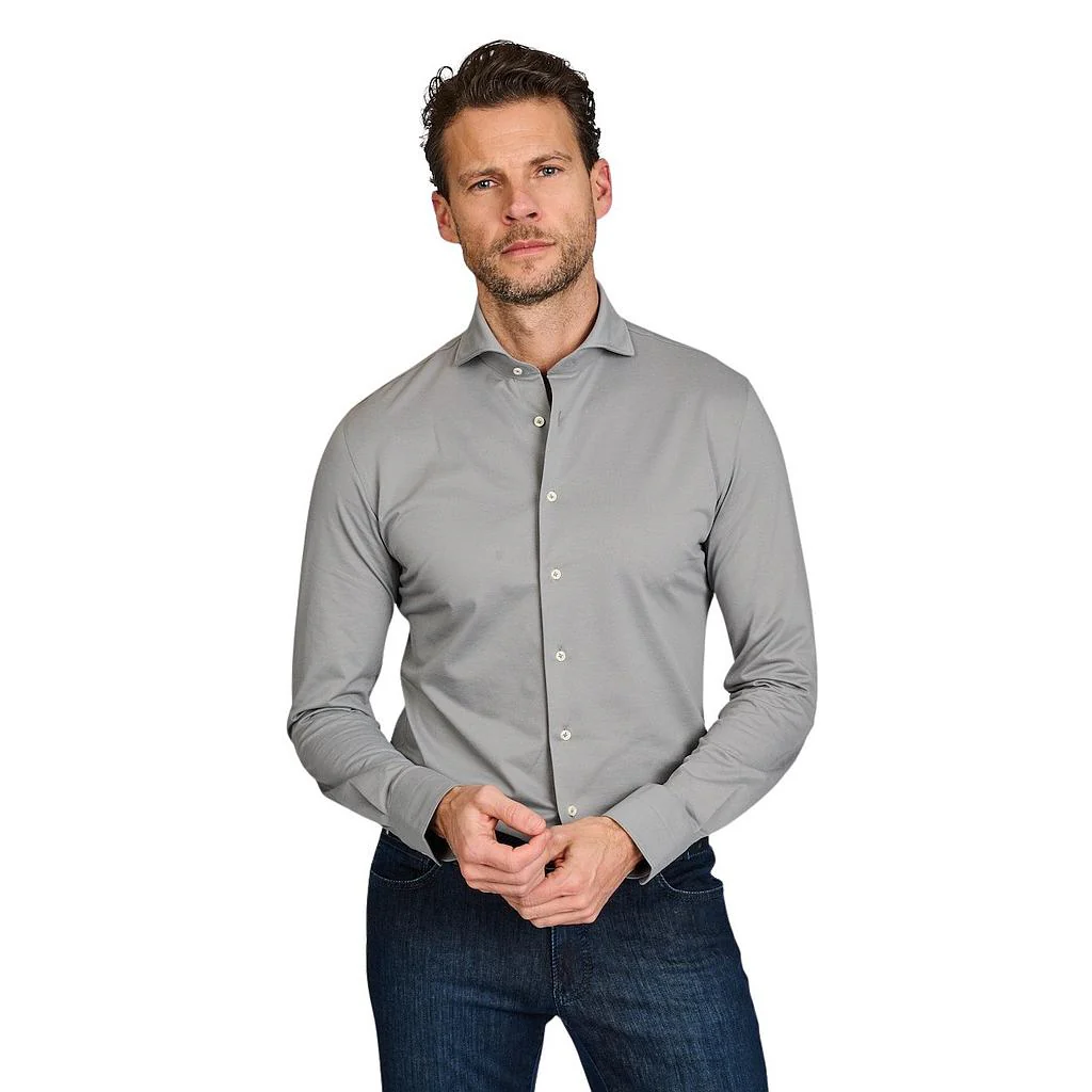 Chemise Profuomo manches longues hommes vert slim fit