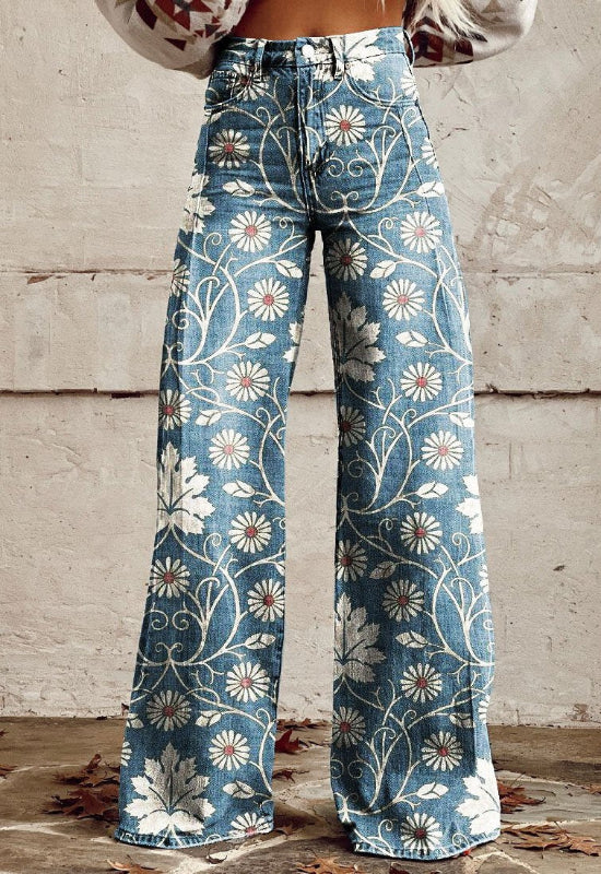 Alessia – Pantalon Floral Vintage | -50 % et Livraison Offerte – Image 2