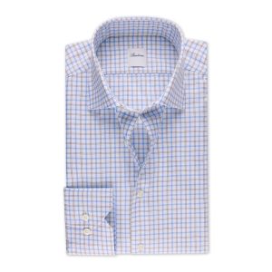 Stenstroms Hommes Chemise manches longues hommes bleu clair Régulier