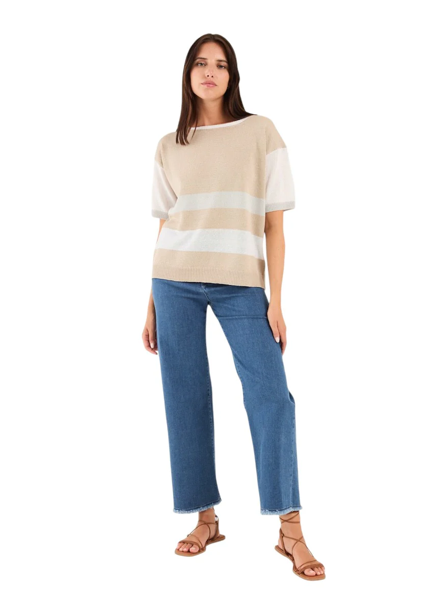 Anneclaire pull pull ladies taupe D1516 317 151 – Image 4