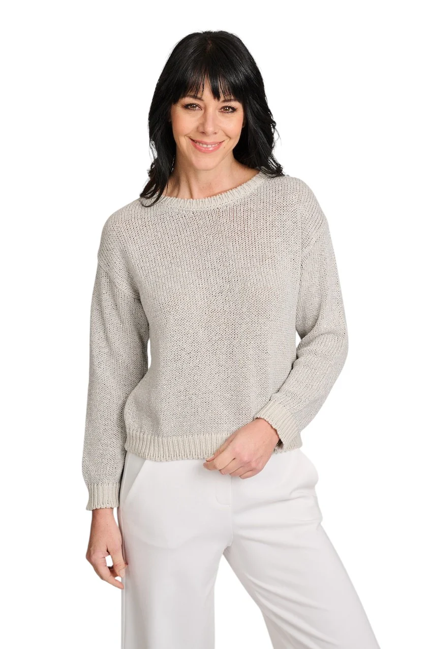 Anneclaire pull-over femme argenté D1645 1764 583 – Image 3