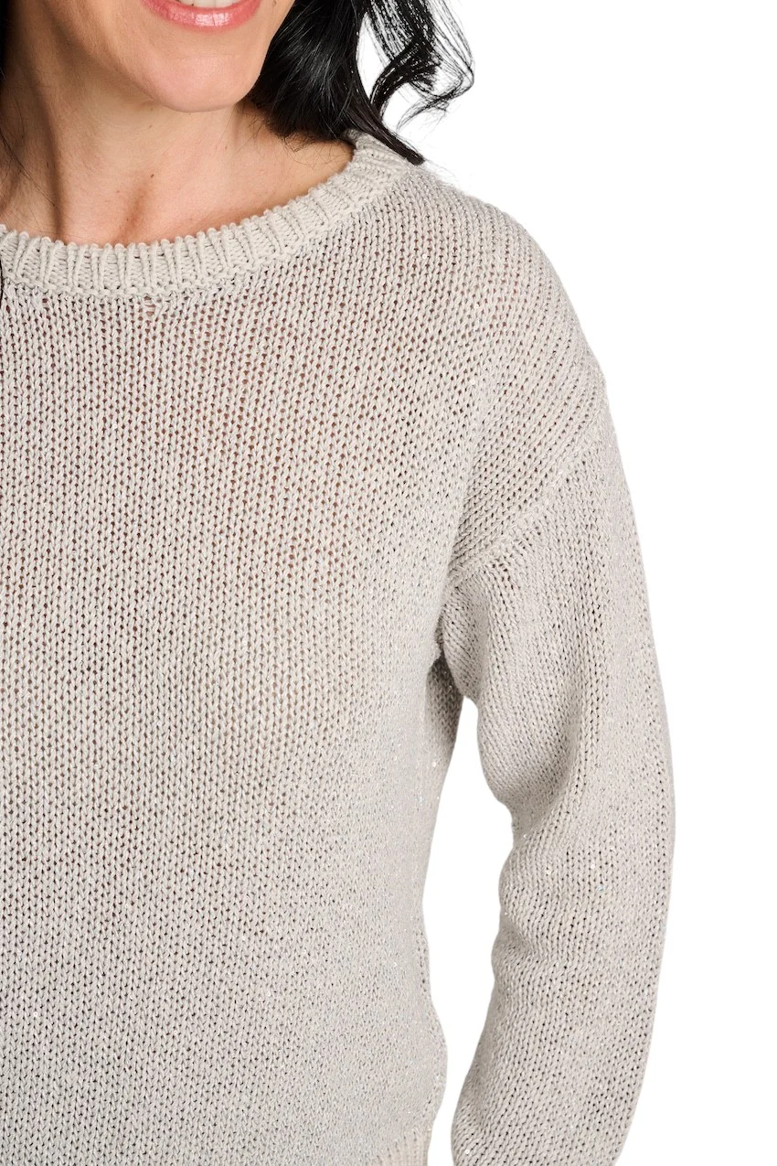 Anneclaire pull-over femme argenté D1645 1764 583 – Image 4