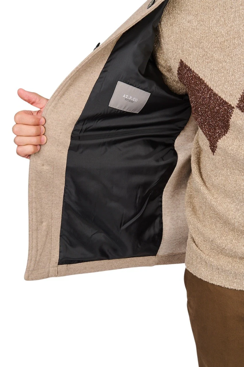 At.P Co chemise hommes beige – Image 6