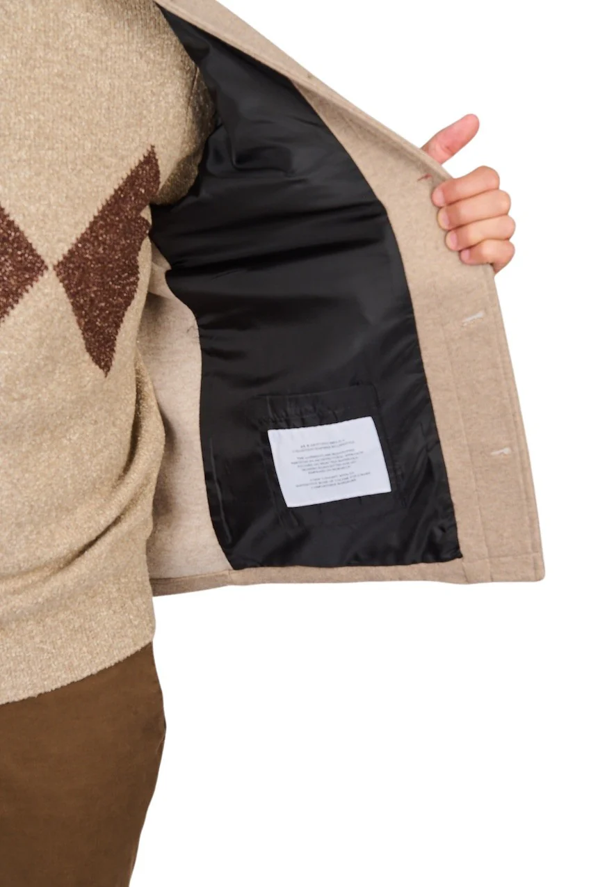 At.P Co chemise hommes beige – Image 5