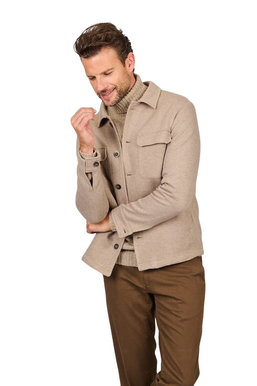 At.P Co chemise hommes beige – Image 4