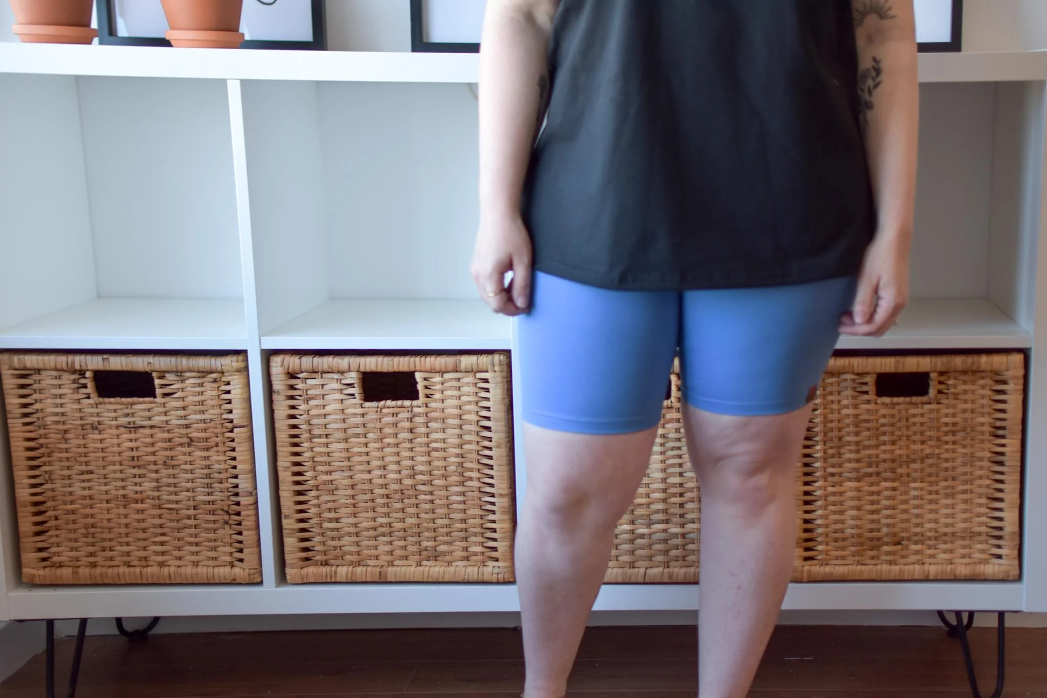 BLEU MAUVE Bikers short femme & maternité – Image 4