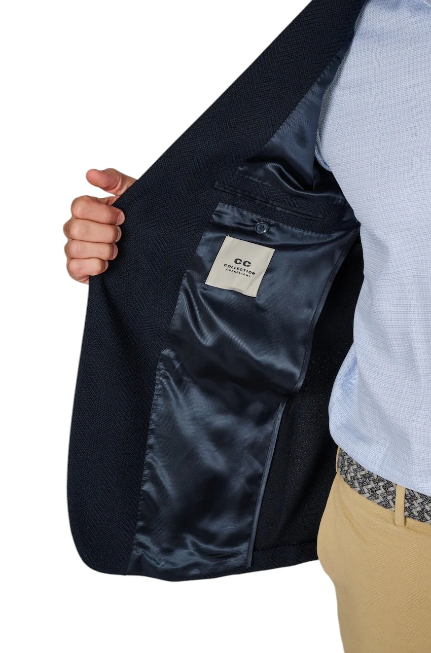 Cc Collection Corneliani} cardigan homme bleu foncé – Image 6