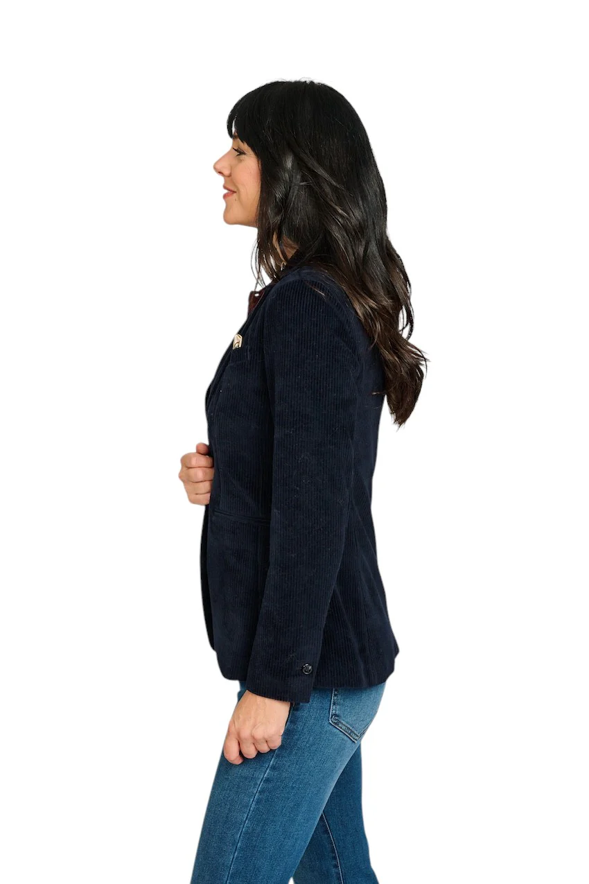 Circolo Woman cardigan ladies navy – Image 4