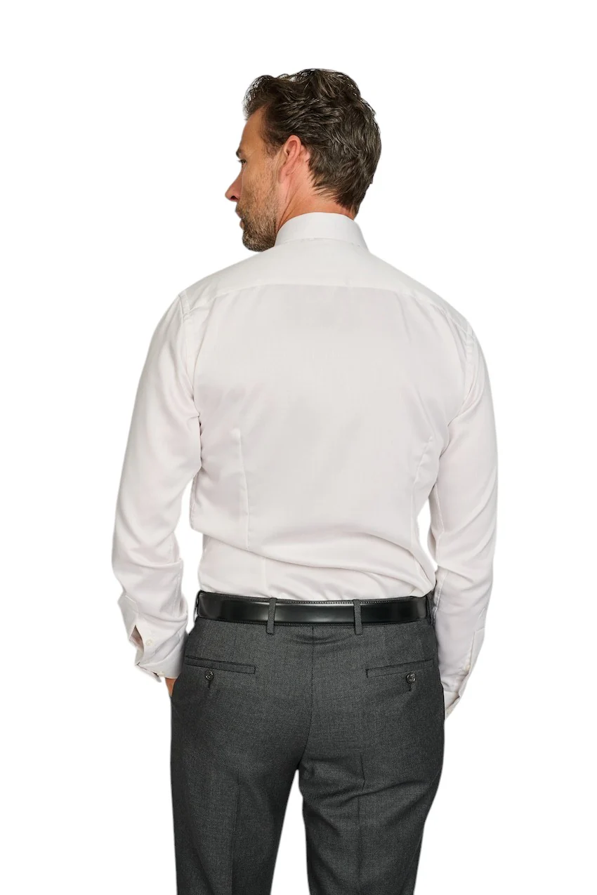 Eton chemise manches longues masculine beige contemporaine – Image 4