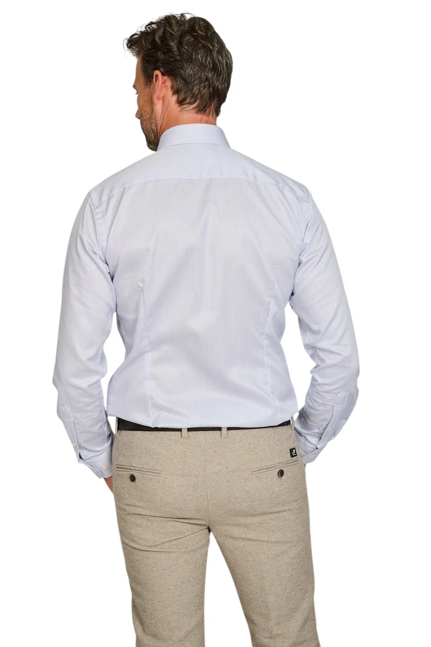 Eton Chemise manches longues hommes bleu contemporain – Image 4