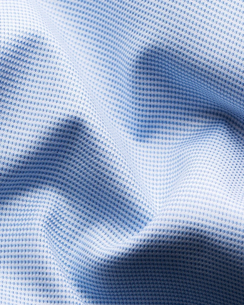 Eton chemise manches longues hommes, bleu clair, coupe étroite – Image 3