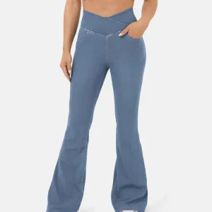 Jean Flare taille haute croisée