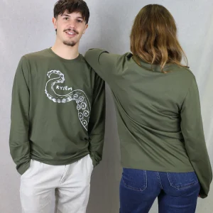 T-SHIRT MANCHES LONGUES OCTOPUS KHAKI