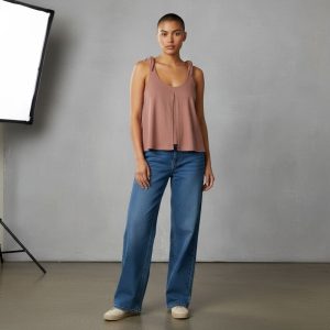 Débardeur allaitement – coton – cassonnade