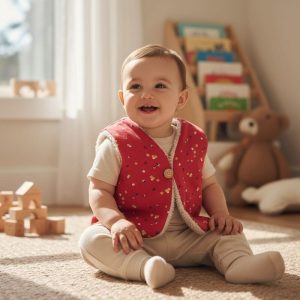 Gilet de berger réversible bébé