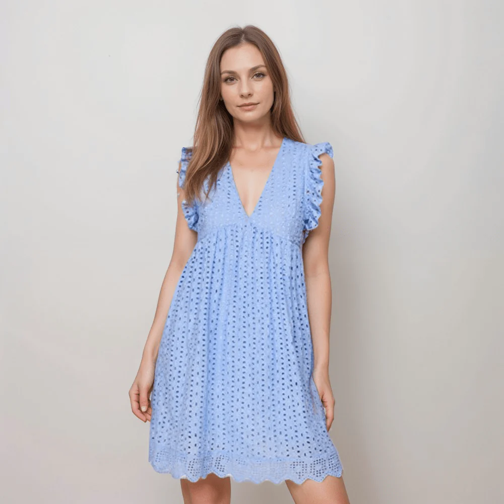 Robe d'été avec poches et short intégré – Image 7