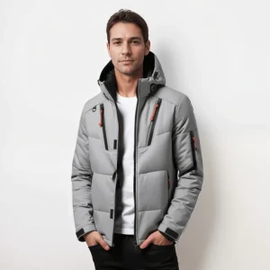 Doudoune coupe-vent avec capuche