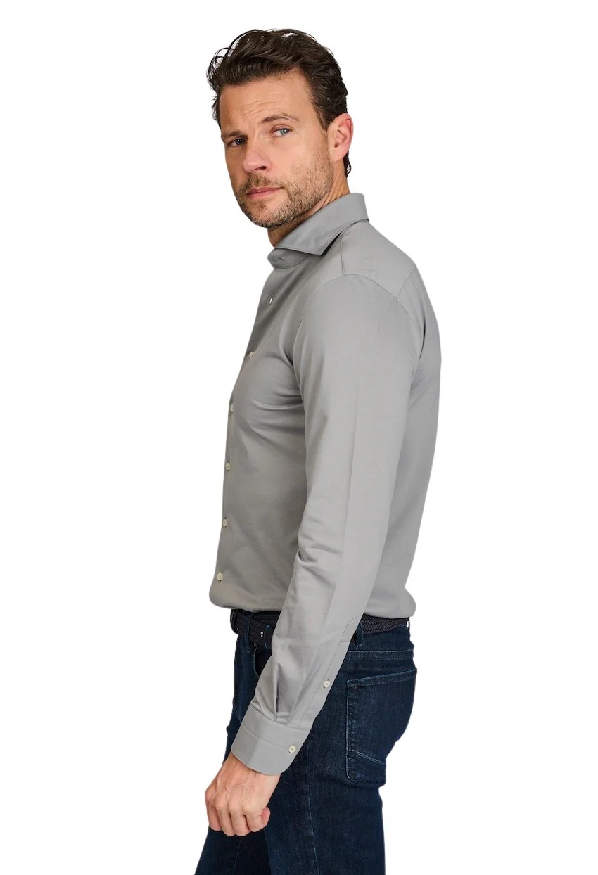 Chemise Profuomo manches longues hommes vert slim fit – Image 4