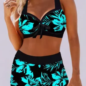 Sherrie™ | Maillot Taille Haute à Imprimé Fleuri