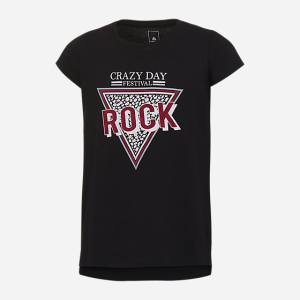 TEE-SHIRT À MANCHE COURTES FILLE NOEMIE NOIR