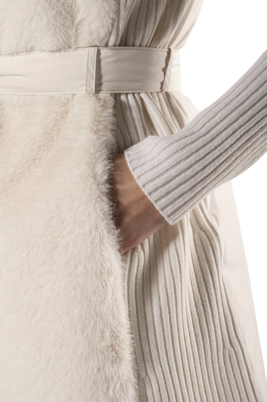 Tonet gilet pour femmes ecru – Image 3