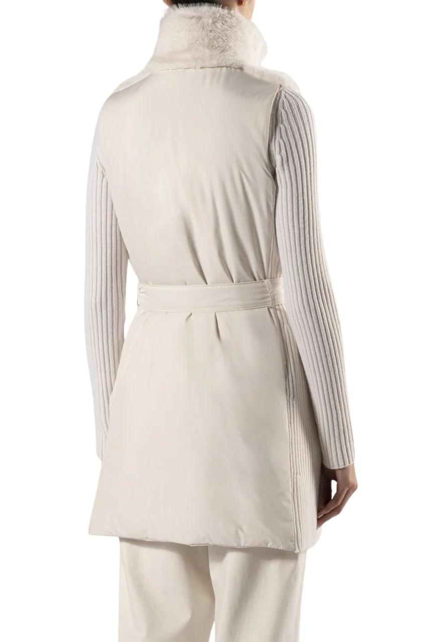 Tonet gilet pour femmes ecru – Image 4