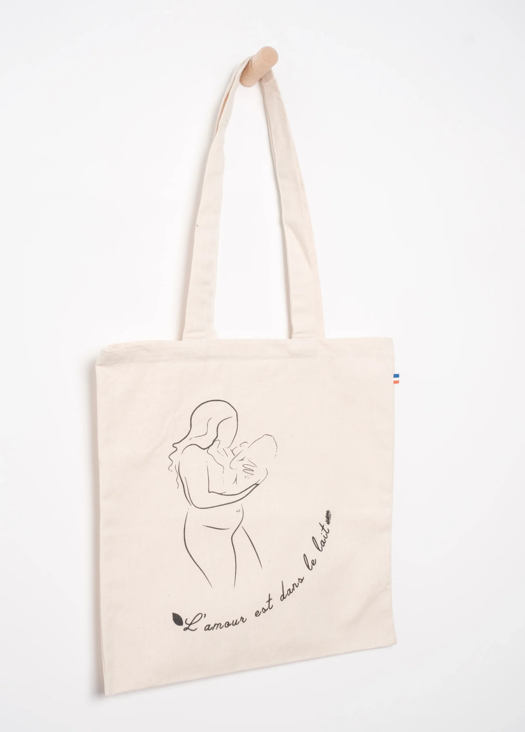 Tote Bag "L'amour est dans le lait"