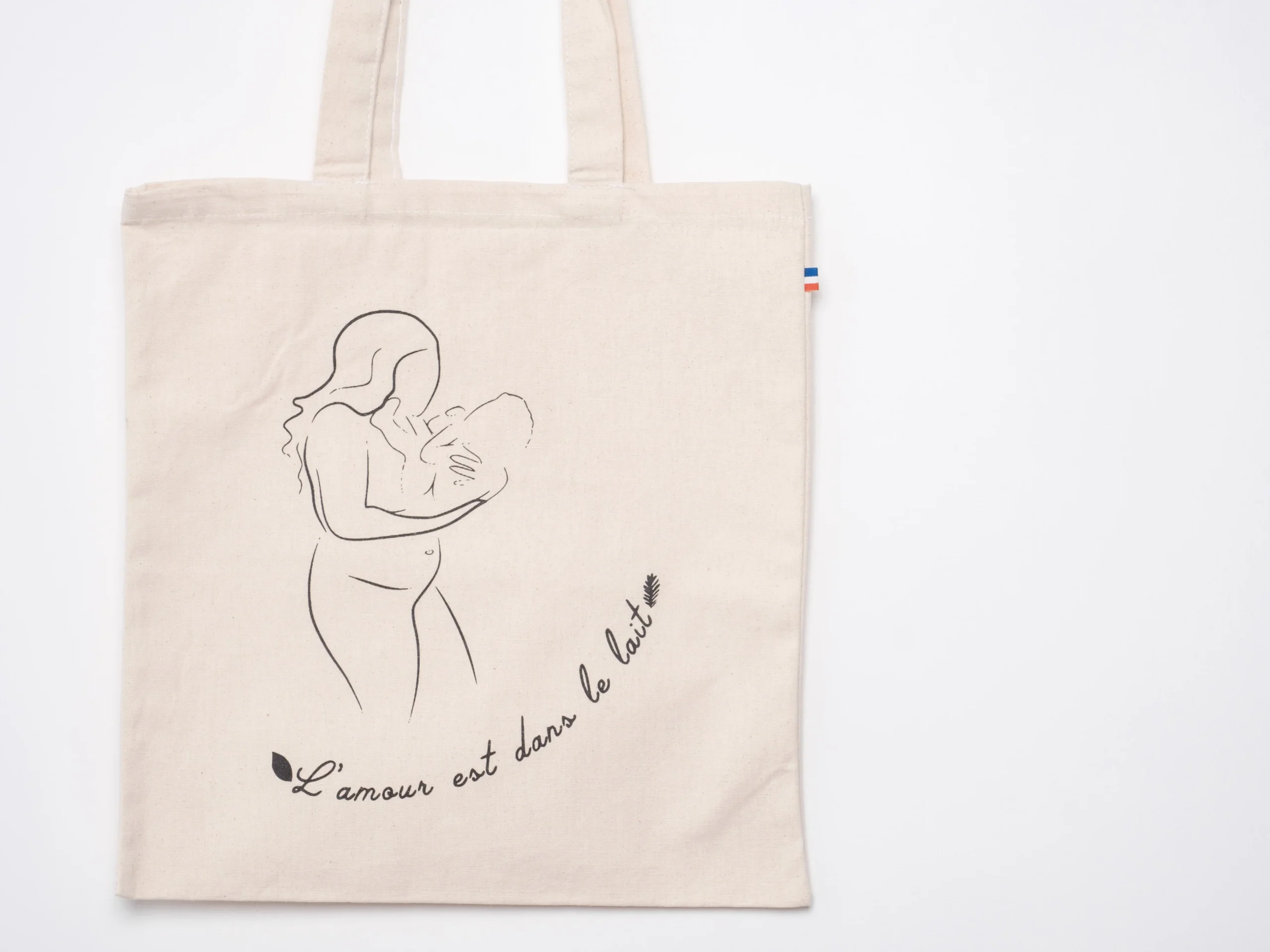 Tote Bag "L'amour est dans le lait" – Image 3