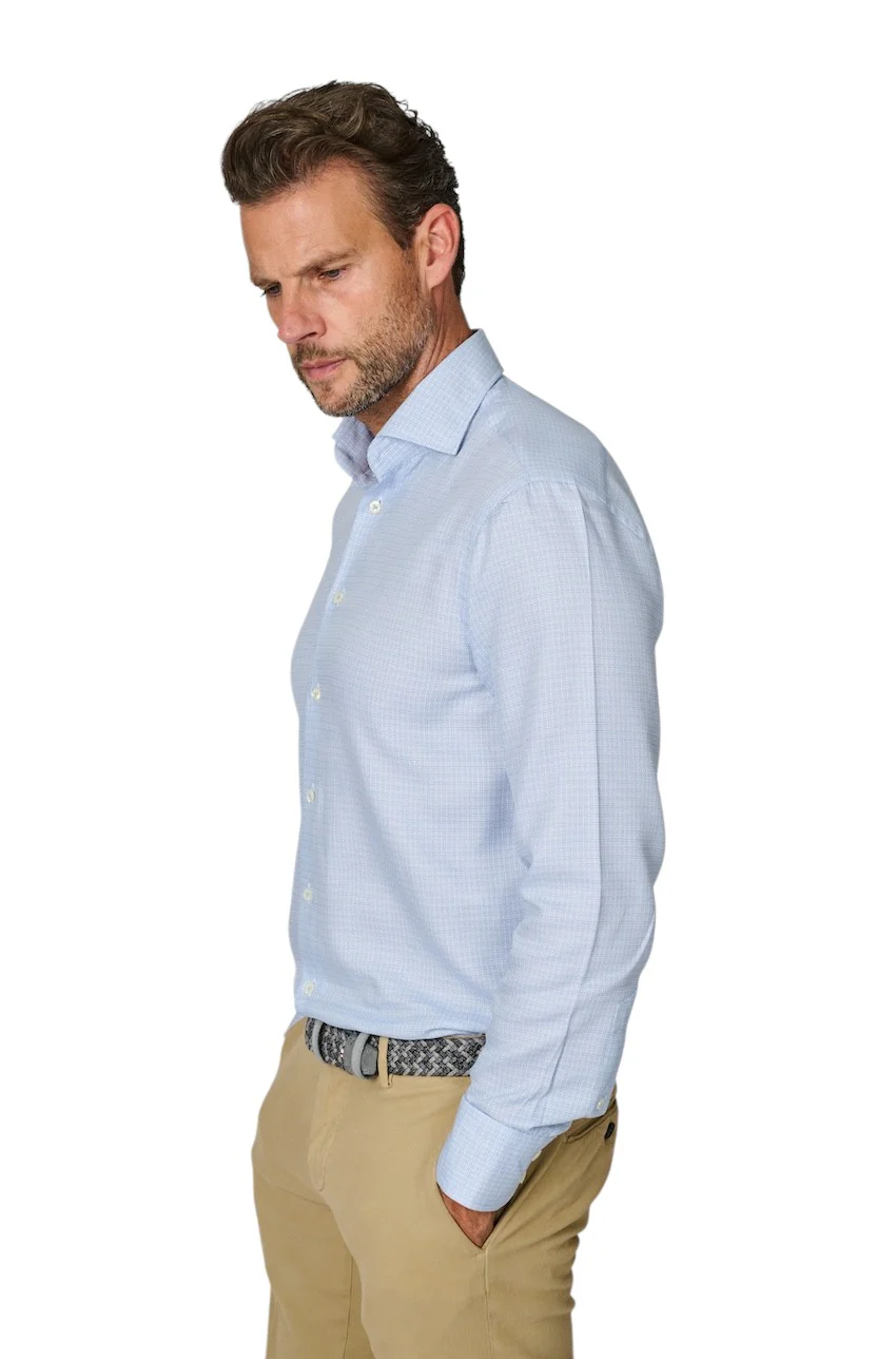 Van Laack Hommes chemise manches longues bleu homme RIVARA-TF – Image 5