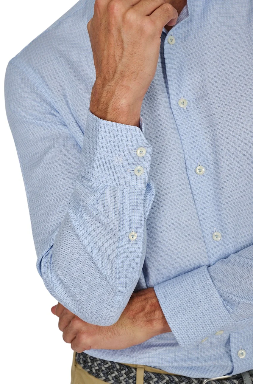 Van Laack Hommes chemise manches longues bleu homme RIVARA-TF – Image 4