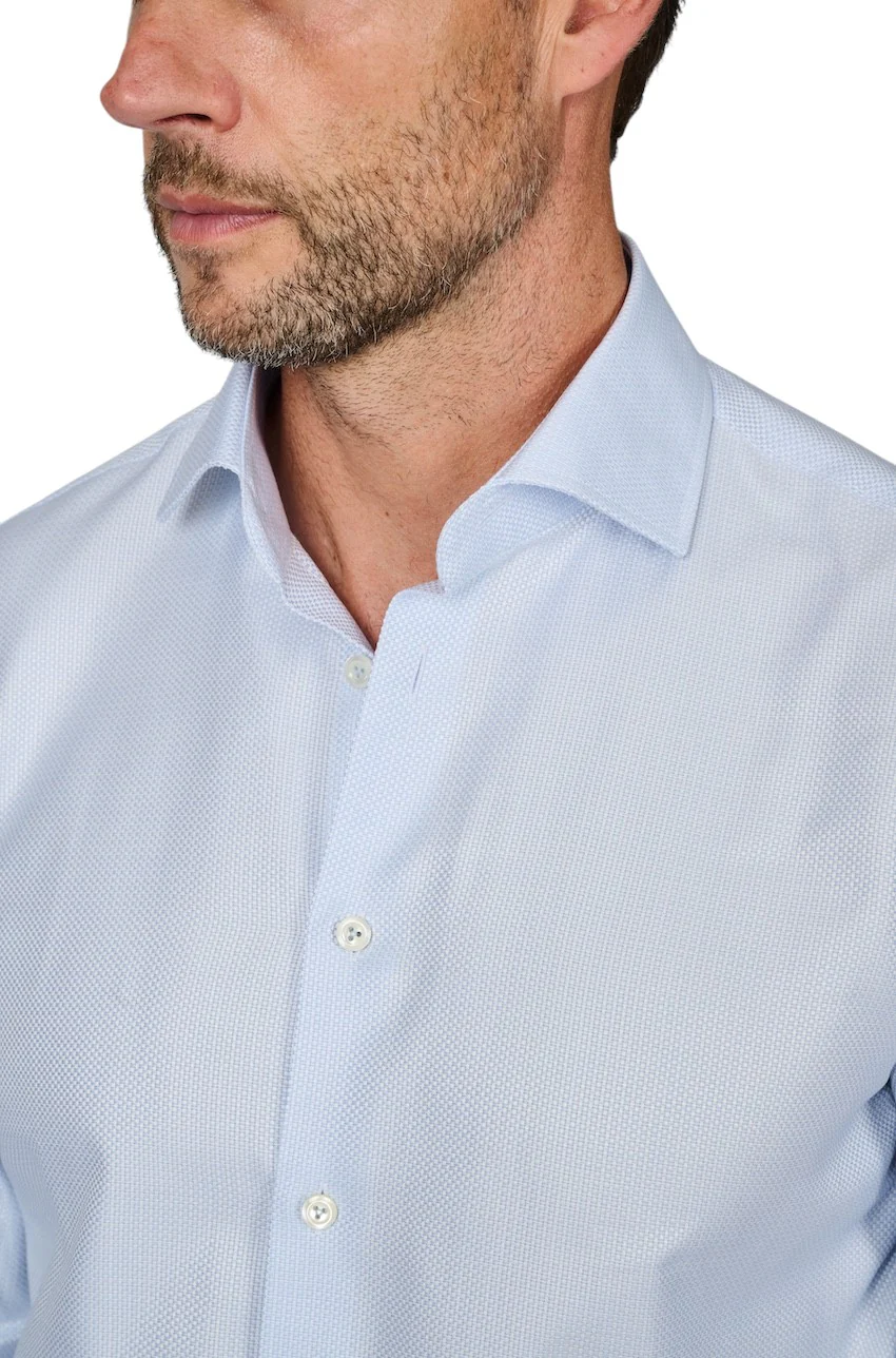 Van Laack Hommes Chemise manches longues homme bleu clair RIVARA-TF – Image 3