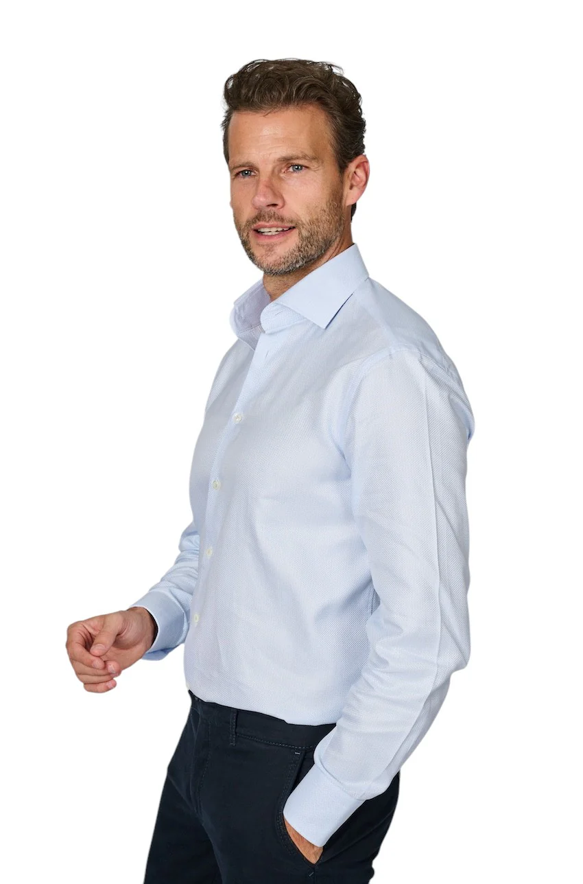 Van Laack Hommes Chemise manches longues homme bleu clair RIVARA-TF – Image 5